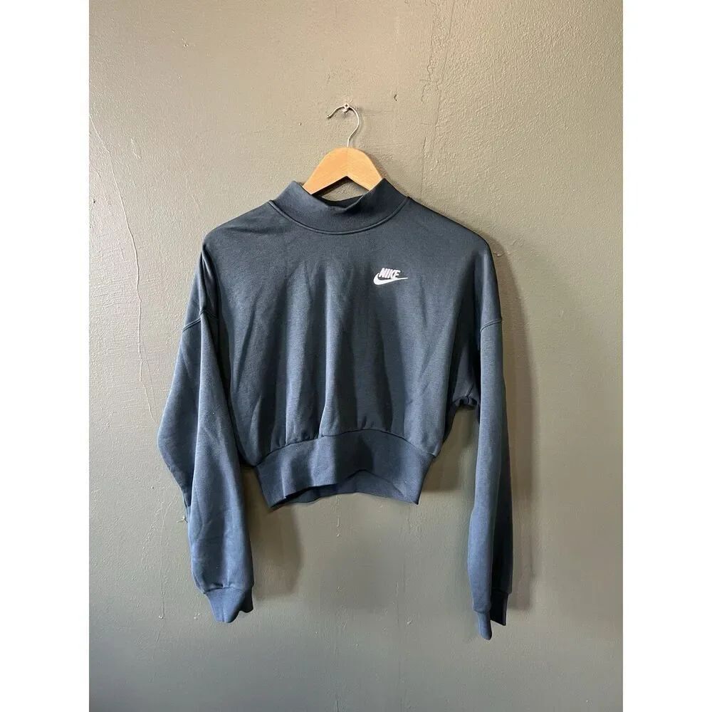 Nike Sportwear Womens blue Long Sleeve Sweater Size XS